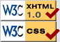 Valid XHTML 1.0 and CSS